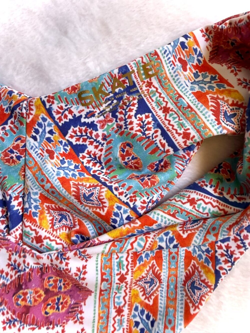 NWT Skatie Bikini Set Top + Bottom Venice print Size Large Boho Vacation Resort - Picture 10 of 13